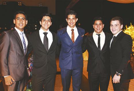 Emilio Peralta, Samir El Tine, Eduardo Velarde, Fernando Barba y Bruno Álvarez