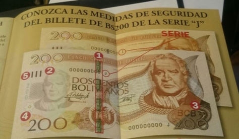 Billete de Bs200