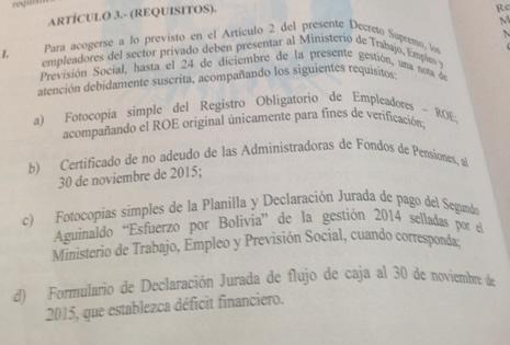 requisitos del doble aguinaldo.
