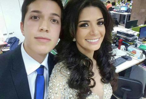 Luis y Anabel se sacaron una infaltable selfie