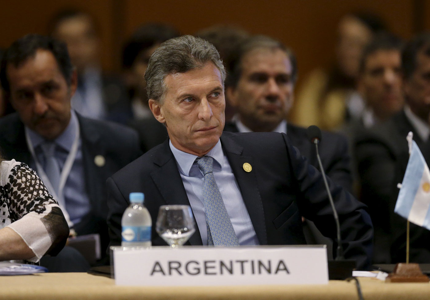 El presidente de Argentina, Mauricio Macri, pidió el lunes ante sus colegas del bloque sudamericano Mercosur que Venezuela libere pronto a los que consideró presos políticos, un reclamo que desató denuncias de injerencia del país caribeño. REUTERS/Jorge Adorno