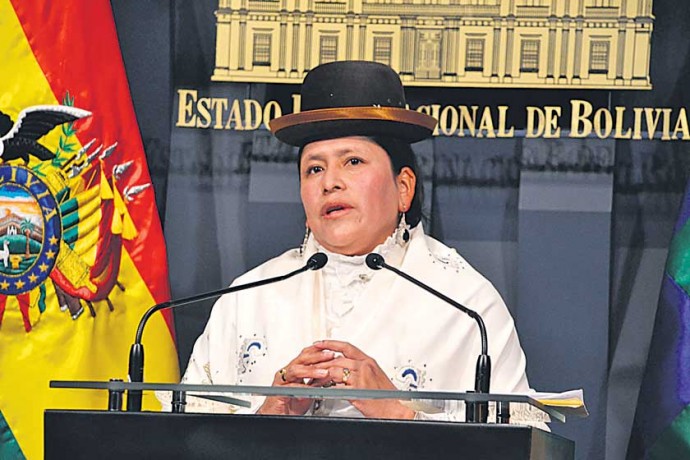 INFORME. La ministra de Justicia, Virginia Velasco.