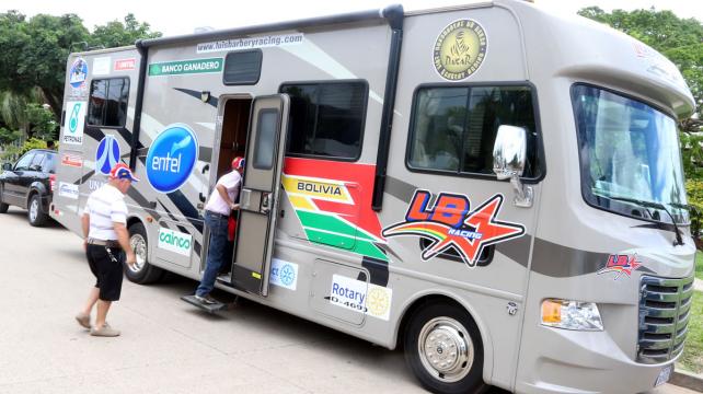 La casa rodante que utilizará Luis Barbery en este Dakar. Foto: Fuad Landívar