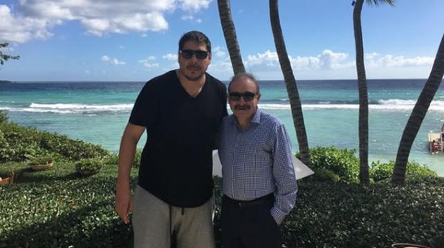 Marcelo Claure y Guido Loayza estuvieron reunidos en República Dominicana. Foto @marceloclaure