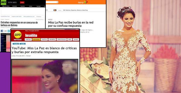 Curiosa Respuesta de miss la paz