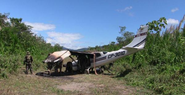 Solo se halló la avioneta sin los ocupantes ni material alguno de los narcotraficantes