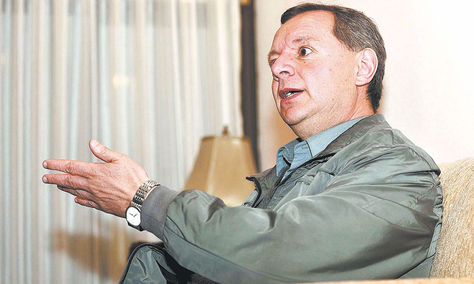 Entrevista. Gonzales explicó a La Razón que se trata de una iniciativa que surgió en la Asamblea. Foto: Wara Vargas 