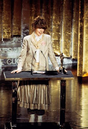 Keaton en 1978, cuando recogió el Oscar a la mejor actriz.
