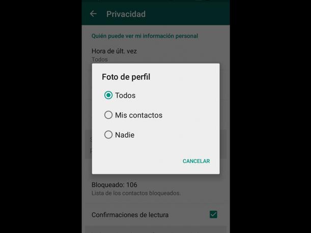WhatsApp Configuración Privacidad Truco