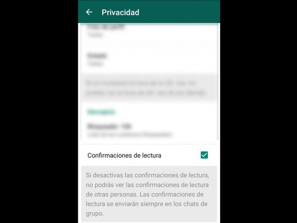 WhatsApp Configuración Privacidad Truco