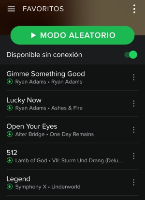 sin conexion spotify