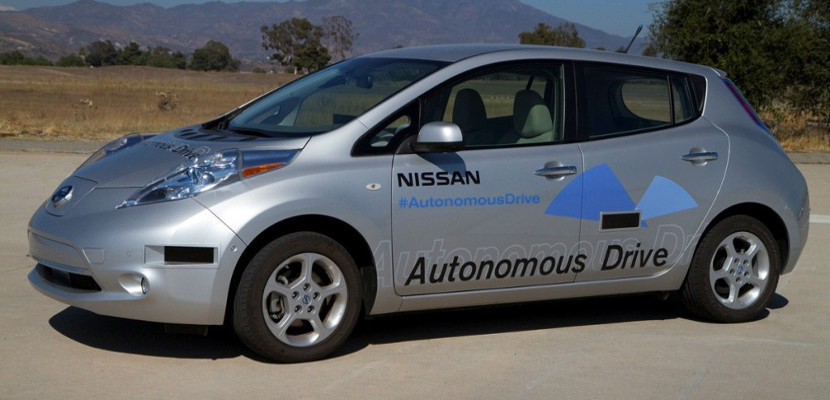 Nissan Leaf autonomo 1 Nissan presentará 10 modelos de coche autónomo en el 2020