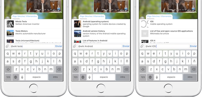 Uso de bots en Telegram