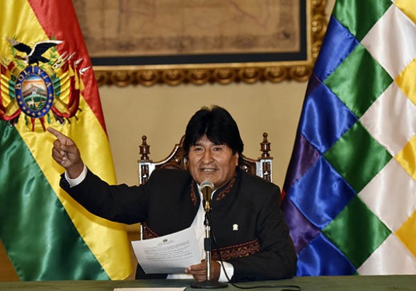 El presidente Evo Morales, en conferencia de prensa. -   Afp Agencia