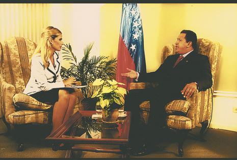La entrevista más tensa  de su vida Así la calificó Jimena, cuando consiguió una exclusiva con el desaparecido Hugo Chávez en Venezuela. Reconoció también que a comparación de ahora era un tanto inexperta.