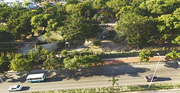 en los terrenos del zoológico una vista áerea de los predios donde funcionará el teatro  La arquitecta Sosa dijo que el proyecto del nuevo teatro lo realizó hace tiempo