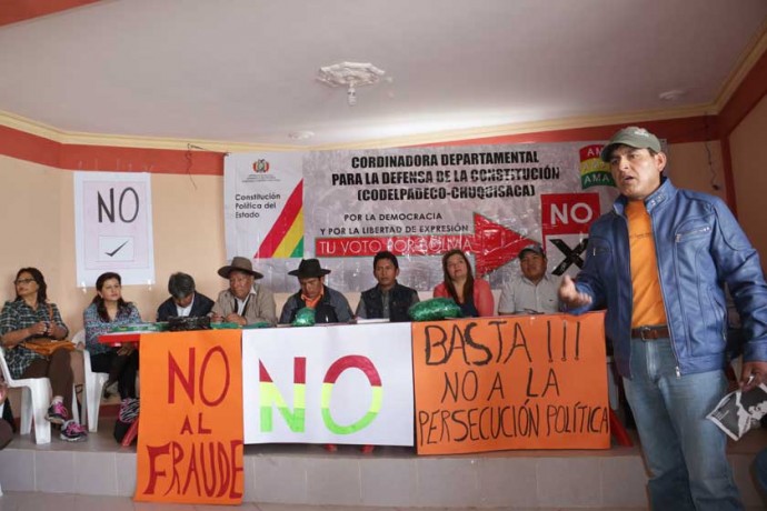 ENCUENTRO. Dirigentes opositores de Chuquisaca y algunos del país se reunieron en Sucre.