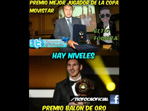 Lionel Messi gana su quinto Balón de Oro y los memes no tardaron en salir. (Foto: TioFoquita)