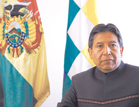 Cita. El canciller boliviano, David Choquehuanca, en la entrevista que concedió a la agencia EFE.