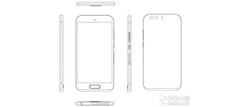 p9 dise%C3%B1o Un sketch filtrado revela el nuevo diseño del Huawei P9 con el botón físico de home como gran novedad