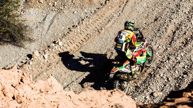 Juan Carlos Salvatierra es uno de los pilotos bolivianos que corre en la categoría motos. Foto: Chavo Salvatierra