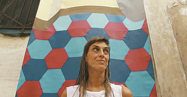 La pintura de Ieraci, de 4 x 1, que se podrá comprar por partes