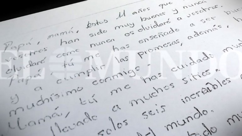 La carta de despedida de Diego