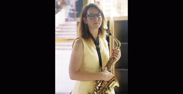 Paula Van Goes estuvo en Santa Cruz ofreciendo talleres en el encuentro Saxofoneando
