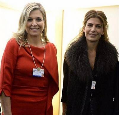 Juliana Awada y la reina Máxima.