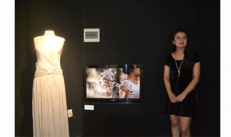 Kelly Ledezma. Ella se especializó en videoarte, una técnica audiovisual.