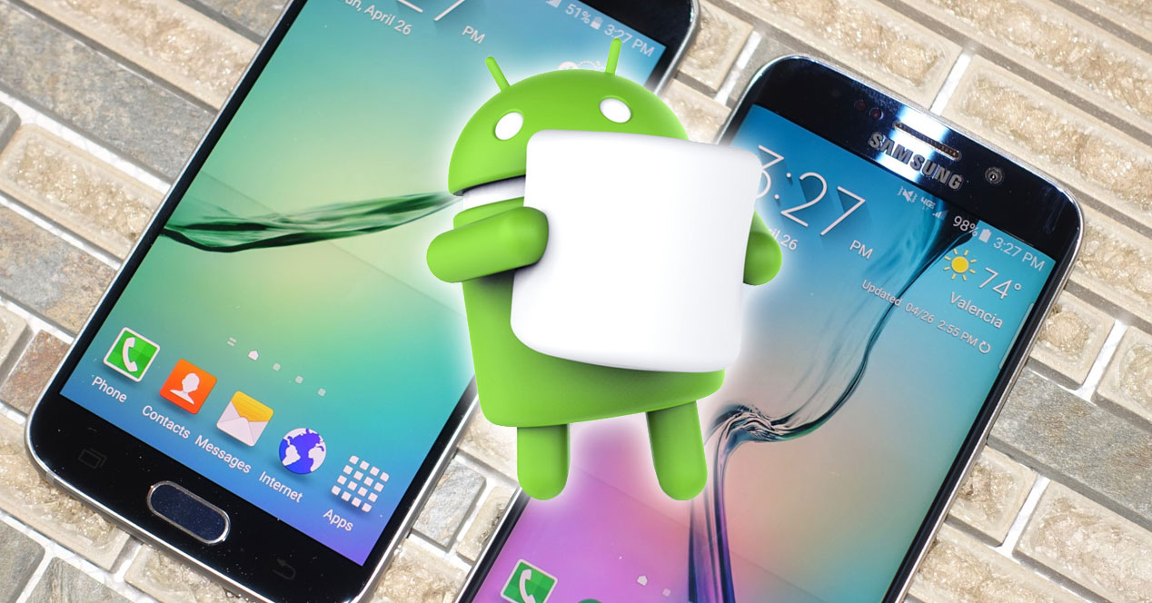Samsung Galaxy S6 y S6 Edge con Android con un marshmallow