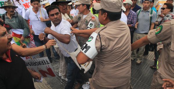 La marcha por el No en Santa Cruz juntó a varias organizaciones sociales