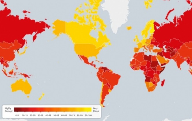 Bolivia ocupa el puesto 10 en corrupción en América Latina, de 18 países analizados