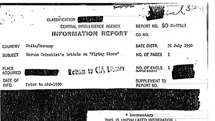 CIA revela los métodos para investigar a los extraterrestres 