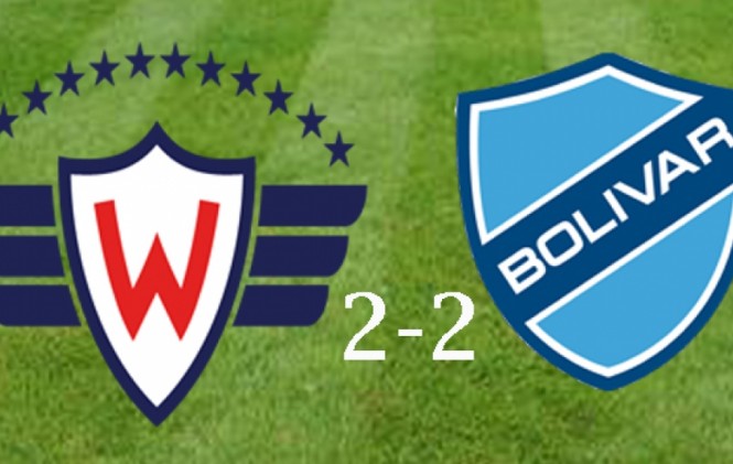 Bolívar logra un esforzado empate 2-2 ante Wilstermann