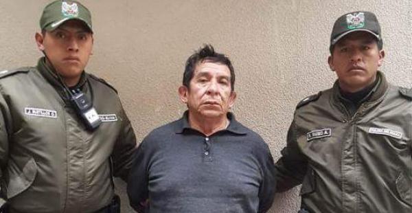 Felipe Molina Bustamente fue capturado en un operativo policial este domingo por la tarde. Es el presunto asesino de Marcelo Quiroga Santa Cruz