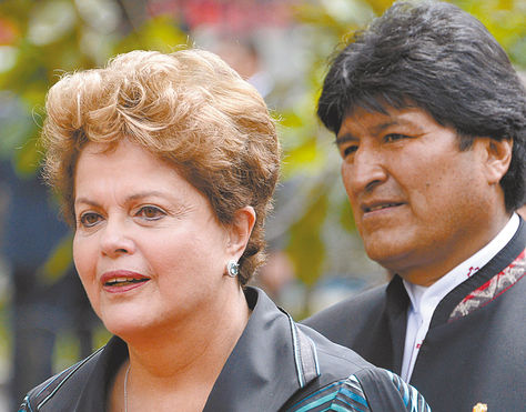 Bilateral. Los presidentes de Bolivia y Brasil se reúnen hoy.