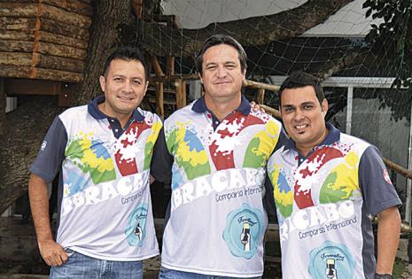 Iván Dorado (tesorero), de Bolivia; Javier D'Augero (presidente), de Argentina; y Álvaro Vaca Pereyra (vice), de Brasil