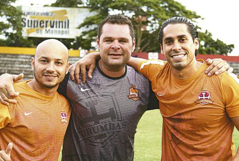 'Rauly' Aguirre, 'Juancho'  Daza y Esteban Molina