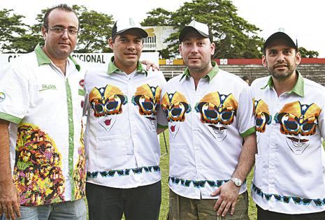'Leo' Cronenbold, Fernando Suárez, Guillermo Parada y Mauricio Fernández