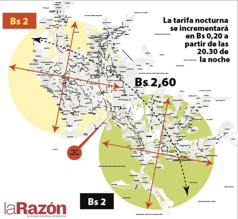 Ésta es la explicación de cómo serán aplicadas las nuevas tarifas para la modalidad minibús en la ciudad de La Paz desde el 22 de febrero. 