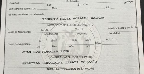 Este es el documento que el periodista Carlos Valverde mostró en su programa de televisión