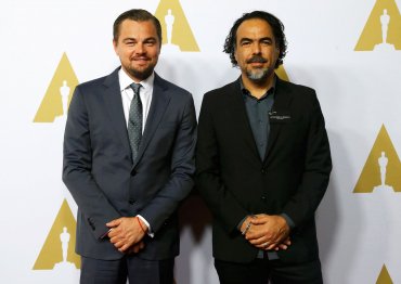 Leonardo Di Caprio y el director de The Revenant, Alejandro González Iñarritu