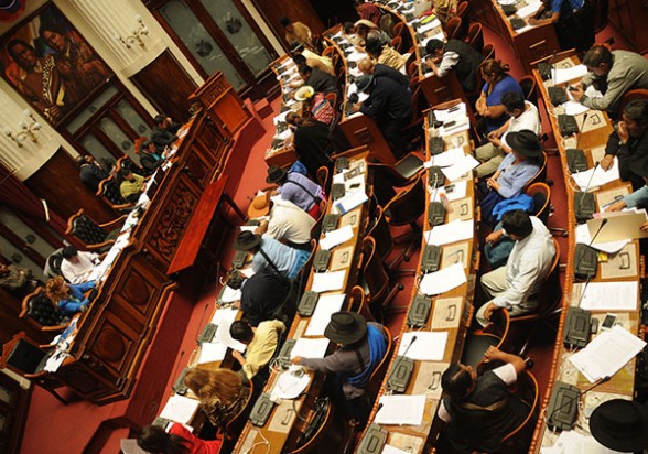 Reunión de la Asamblea Legislativa Plurinacional. - Wilson Aguilar Los Tiempos