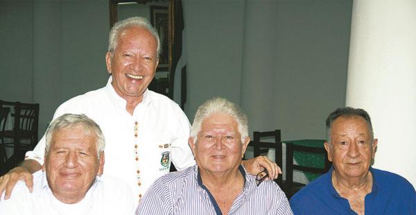 Mario Melgar, Clodis Menacho, ‘Toto’ Klinsky y Hugo Moscoso