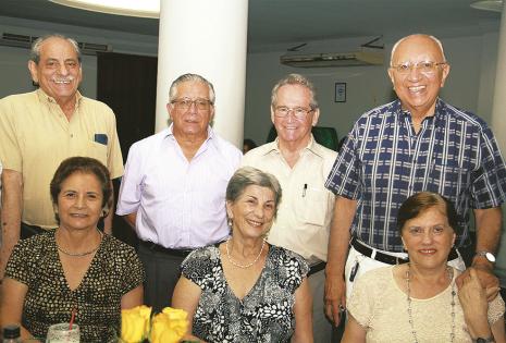 Juan Abuawad, Fernando Pacheco, Constantino Weise, Alfredo Romero, Elda de Melgar, Ilse de Weise y Elsa de Romero