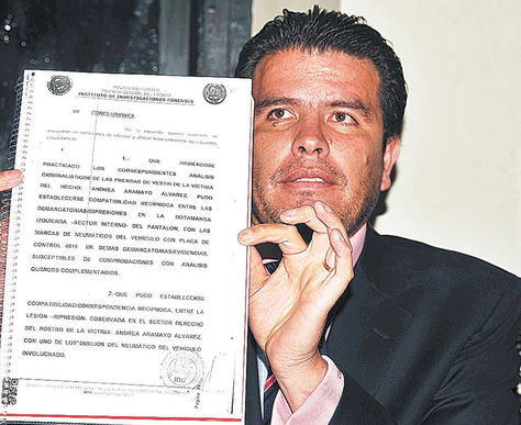 Peritaje. William Sánchez, abogado de la madre de Andrea.