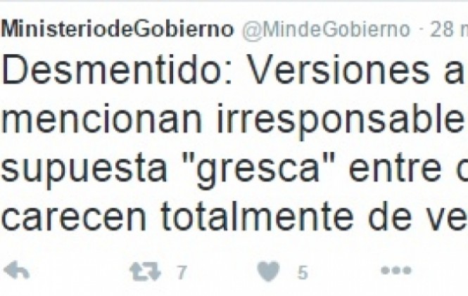 Ministerio de Gobierno desmiente “gresca” entre ministros