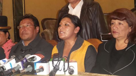 Soledad Chapetón durante la conferencia de prensa, esta tarde en el Hotel Torino. Foto: Dennis Luizaga 