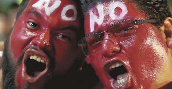 Los jóvenes fueron los principales protagonistas de la campaña del No en el referéndum constitucional